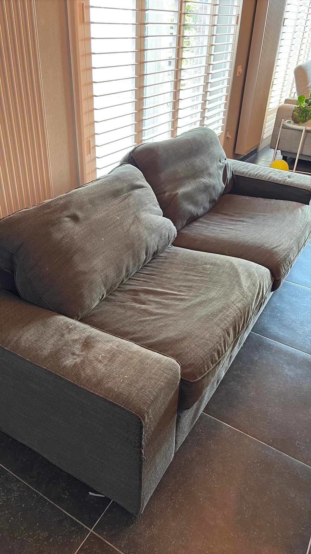 GRATIS - Ikea Kivik tweezit met chaise longue, 200 à 250 cm, Enlèvement, Utilisé, Trois personnes