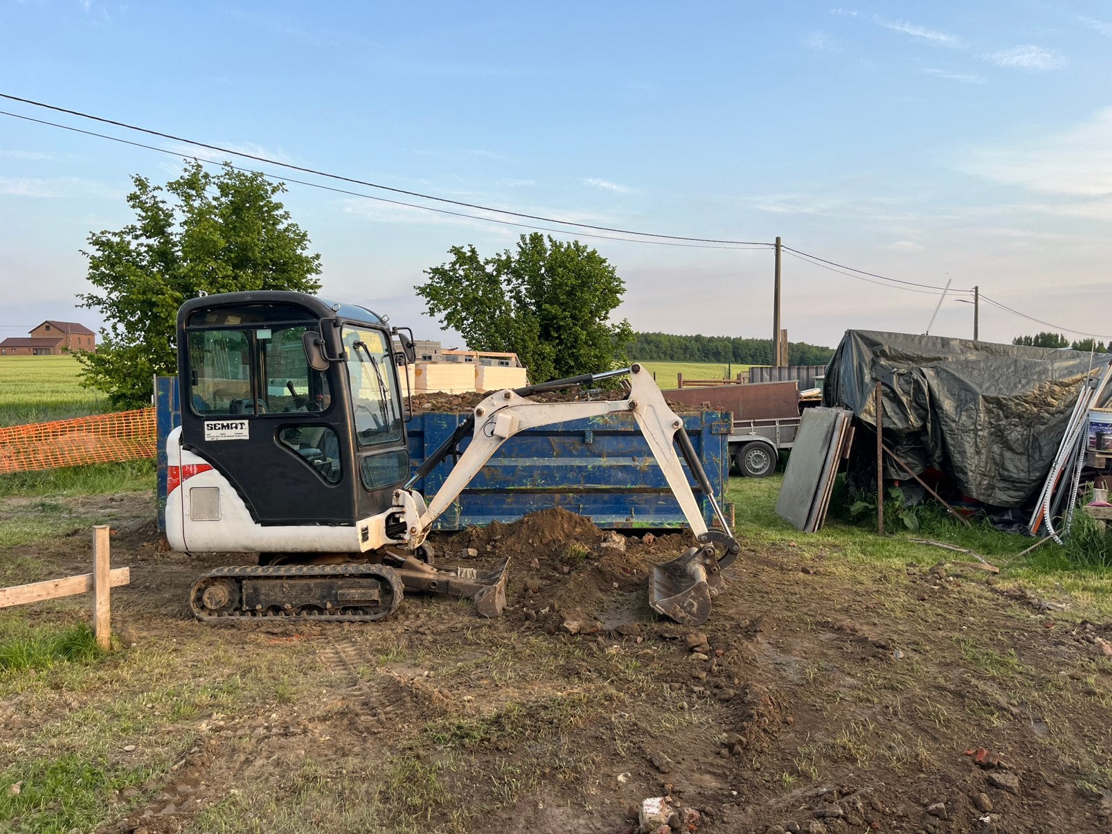 A vendre : Mini pelle Bobcat 1,4 T -2010 - 3800h, Enlèvement ou Envoi, Chargeuse-pelleteuse