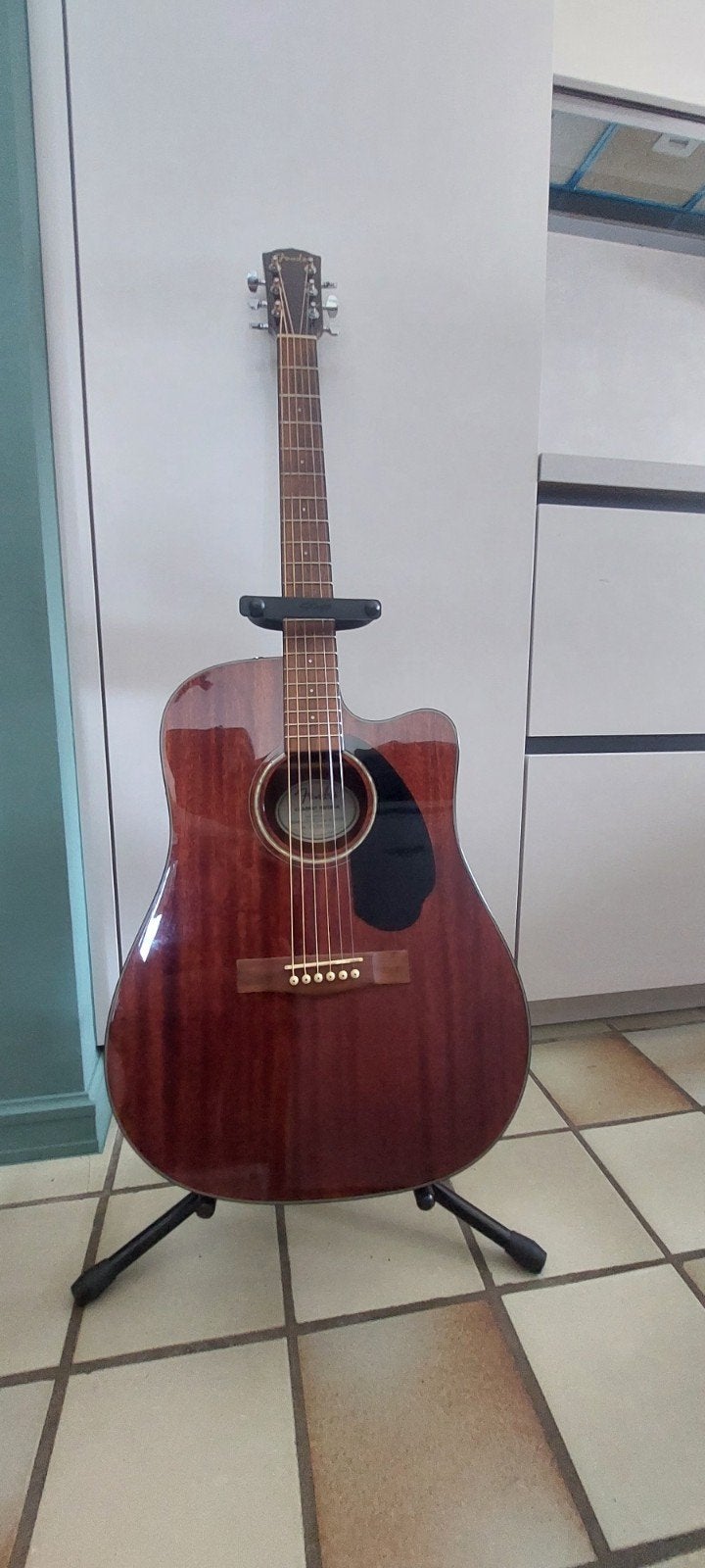 Fender elektro-akoustische CD-60SCE all mahonie, Enlèvement, Comme neuf, Guitare Western ou Guitare Folk