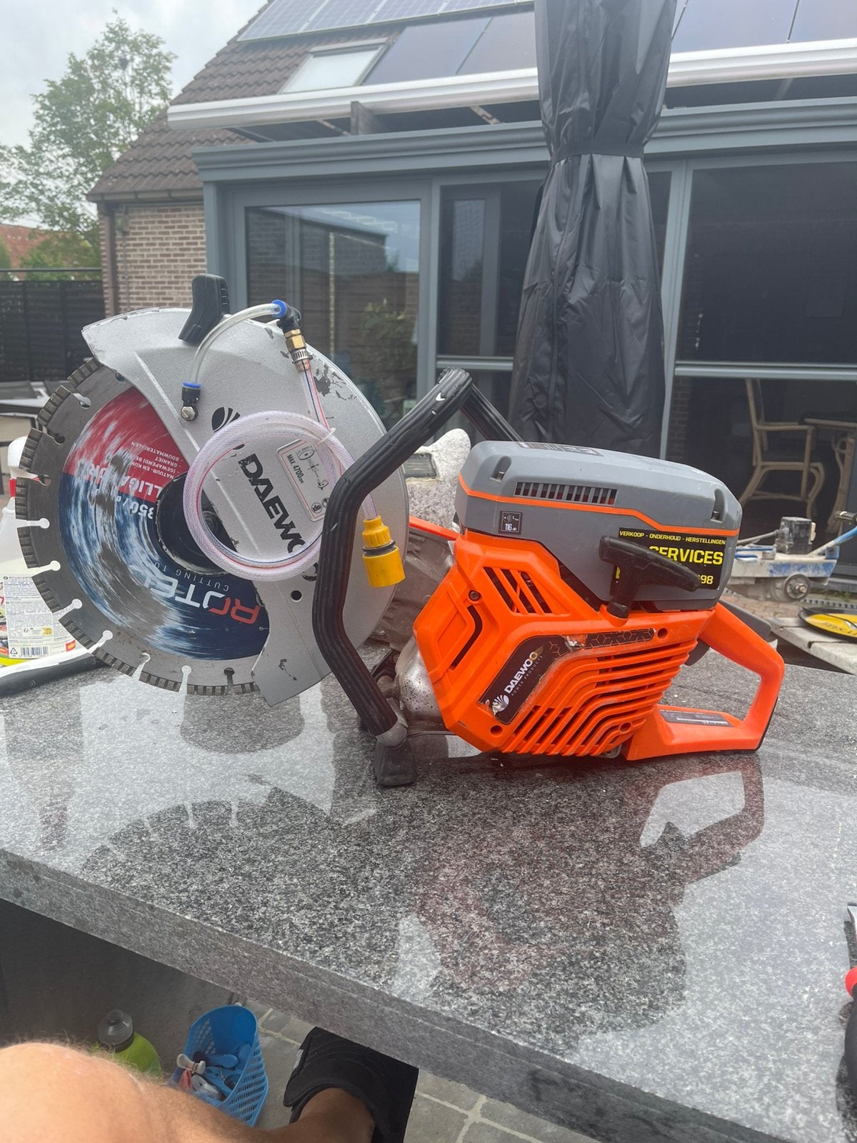 Daewoo DACNQ740S betonzaag 350mm !, Ophalen, Zo goed als nieuw