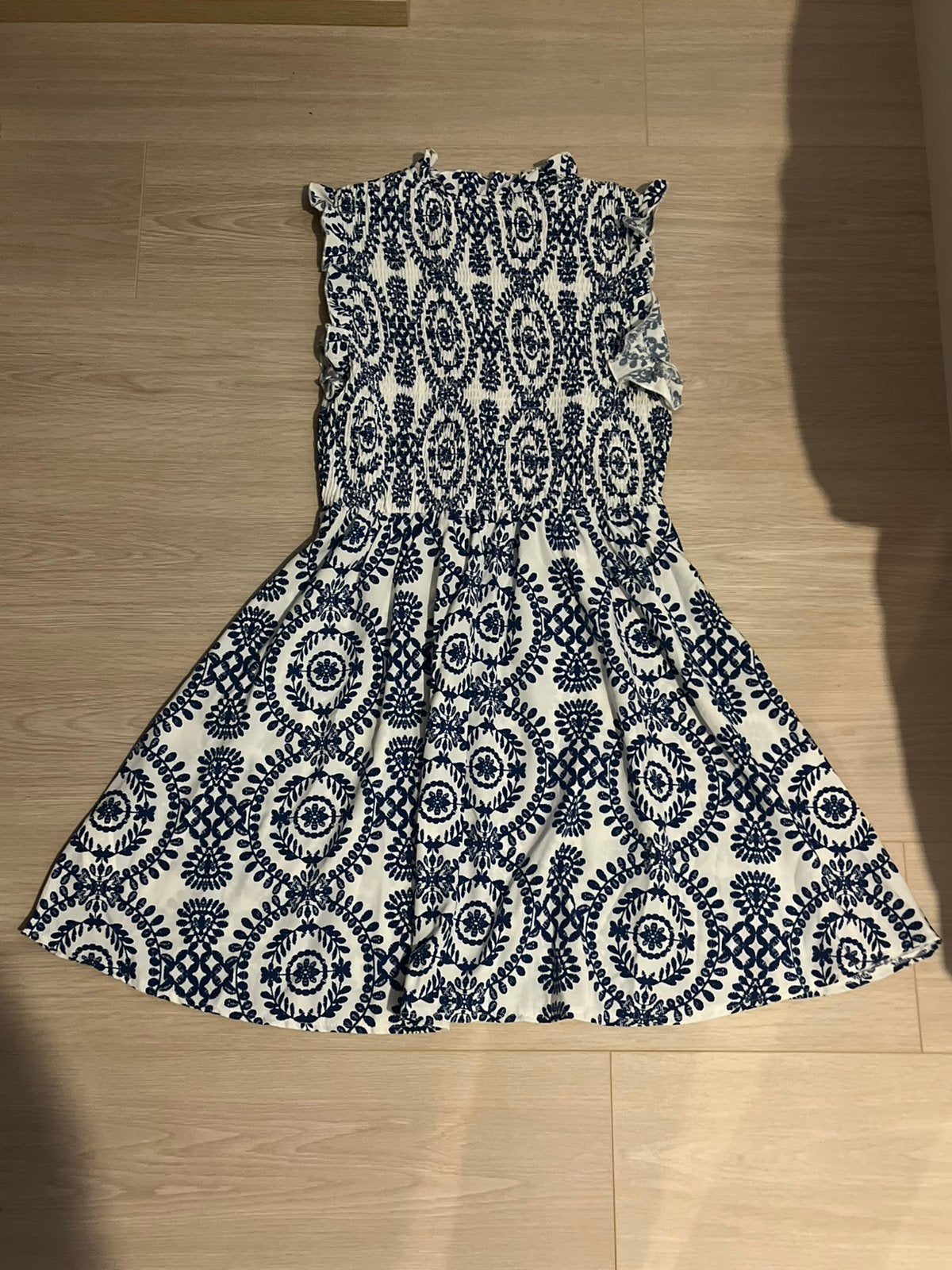 Zomerkleedje, Kleding | Dames, Ophalen, Zo goed als nieuw, Maat 42/44 (L), Blauw