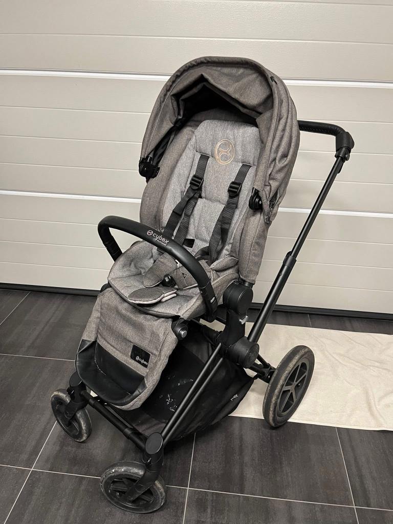 Poussette Cybex + maxi cosi Cloud Z complète, Verstelbare duwstang, Zo goed als nieuw, Ophalen, Kinderwagen