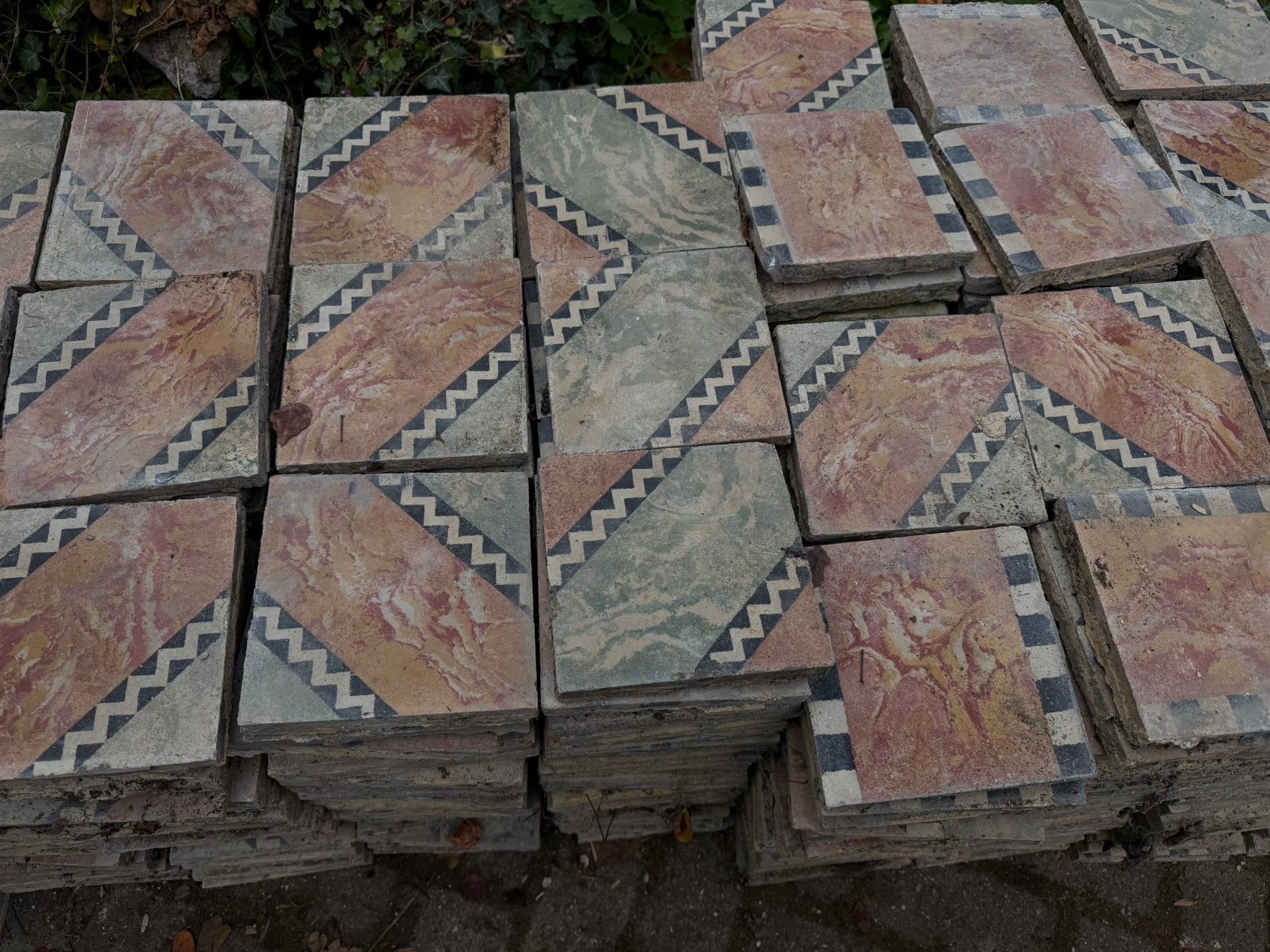 Cement tegels, Ophalen, Gebruikt, Overige materialen