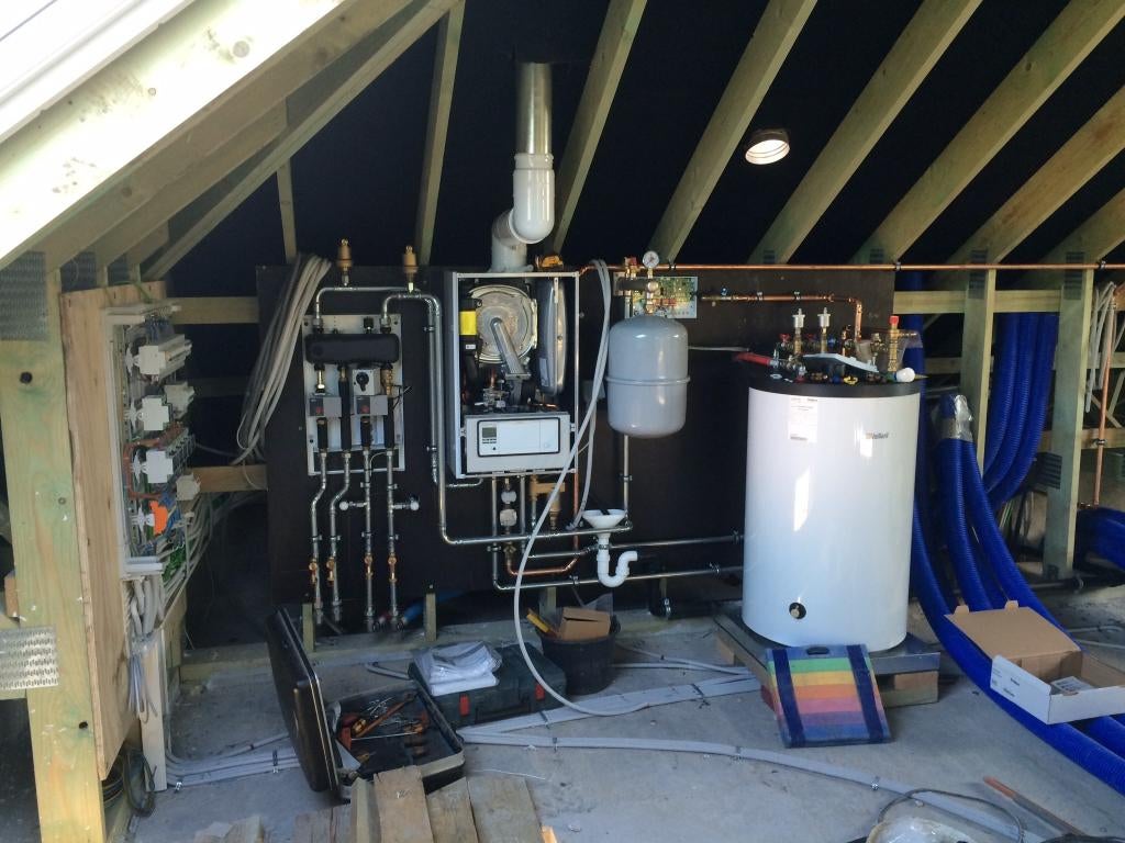 Vaillant Ecotec+ VC 206/5‑5 + Vaillant Boiler VIHRr 144liter, Doe-het-zelf en Bouw, Ophalen, Gebruikt, Aardgas, Boiler