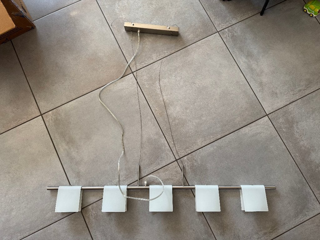 2 luminaires suspendus, Maison & Meubles, Enlèvement, Utilisé, Verre, Applique murale haut/bas