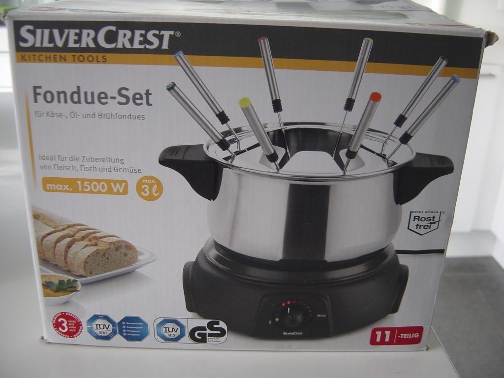 Fonduestel olie, bouillon of kaas  8 personen, Enlèvement, Utilisé, Électrique