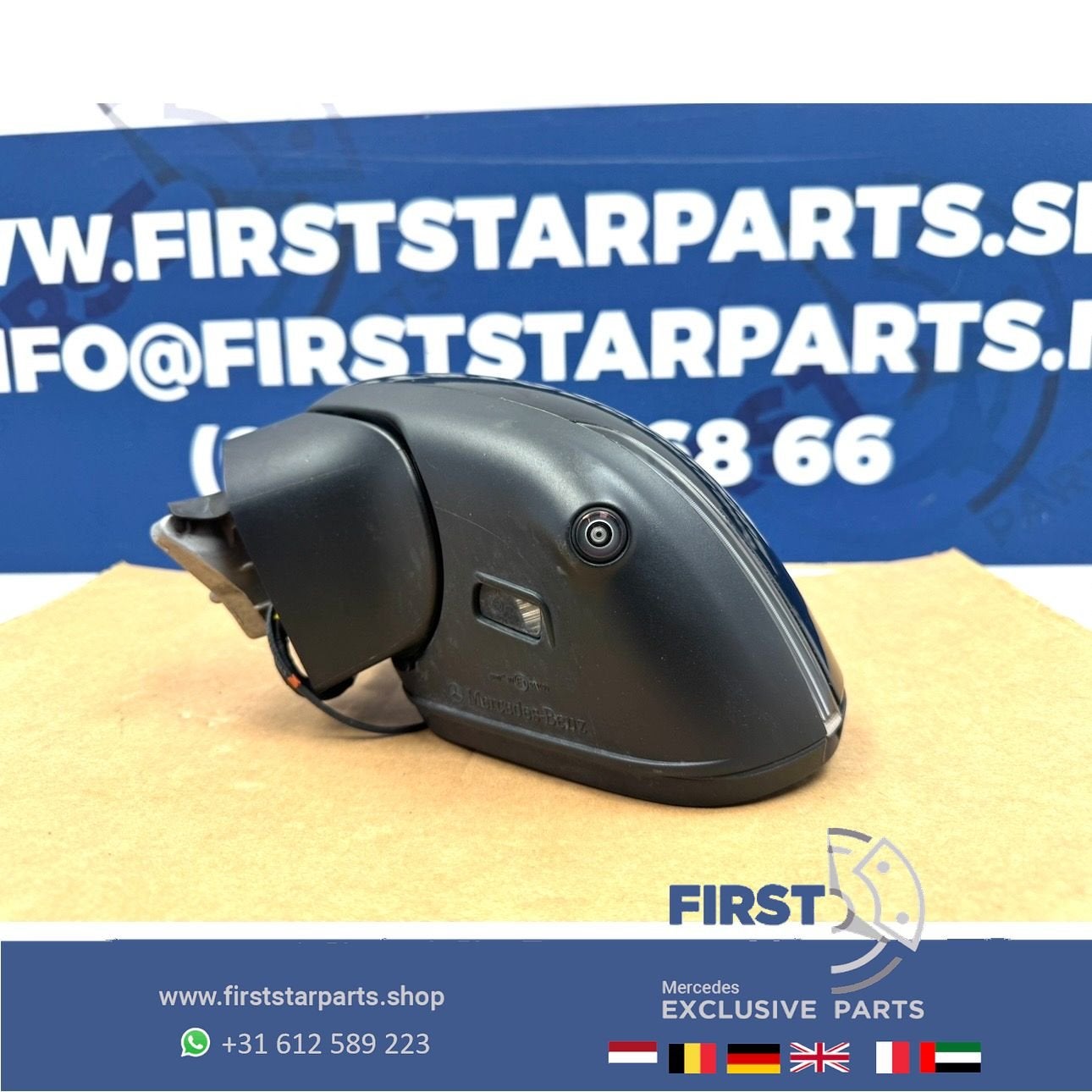 W177 A KLASSE A35 A45 AMG SPIEGEL LINKS VOL OPTIE 360 CAMERA, Gebruikt, -, Ophalen of Verzenden, -