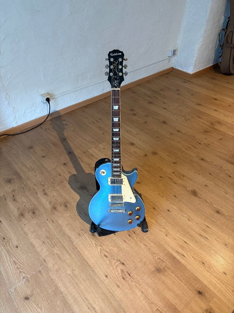 Epiphone Les Paul Standard - Pelham Blue, Musique & Instruments, Enlèvement, Utilisé, Epiphone
