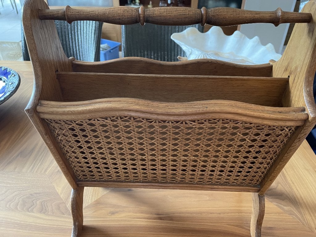 Vintage krantenhouder (jaren '60), Huis en Inrichting, Woonaccessoires | Krantenbakken en Lectuurbakken, Ophalen, Gebruikt