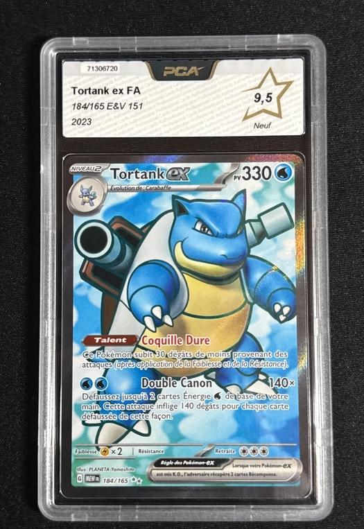 Carte Pokémon Tortank 184/165 (151) PCA 9,5, Enlèvement, Neuf, Cartes en vrac