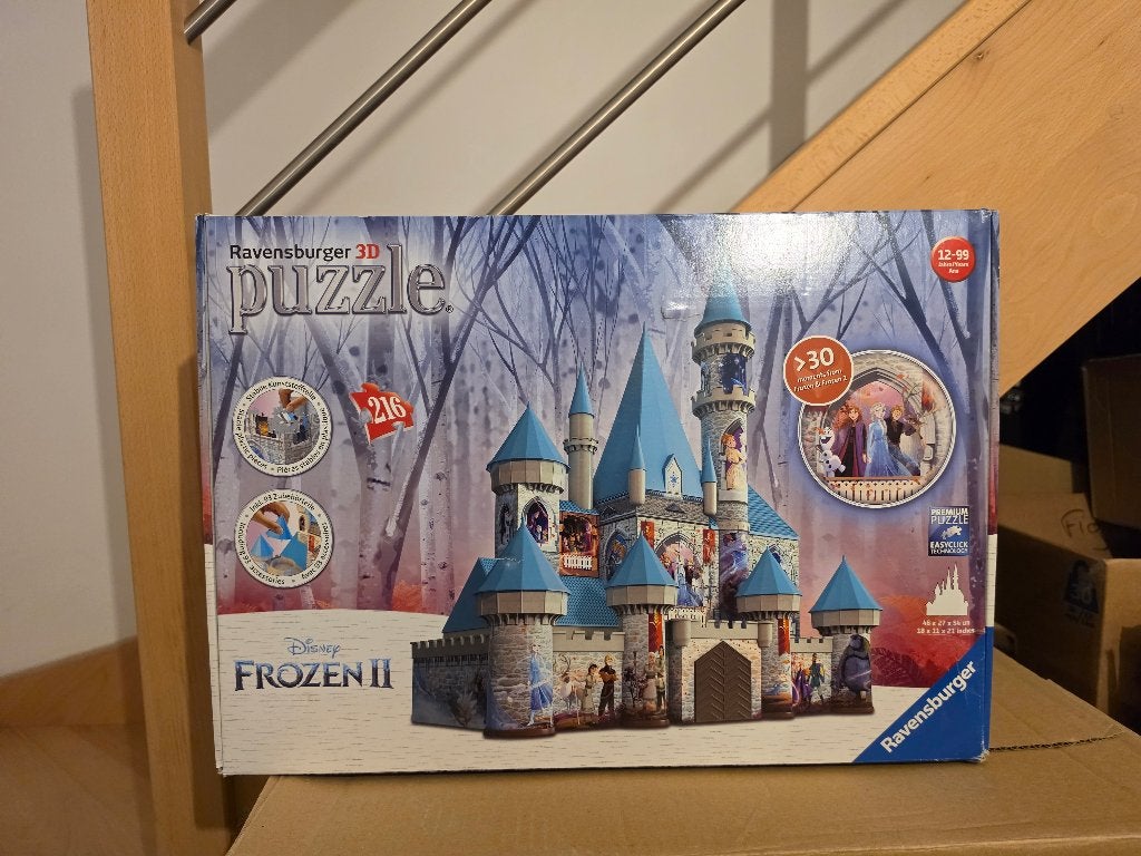 Puzzle 3D - Château Disney La Reine des Neiges 2, Enlèvement, Autres personnages, Utilisé, Autres types