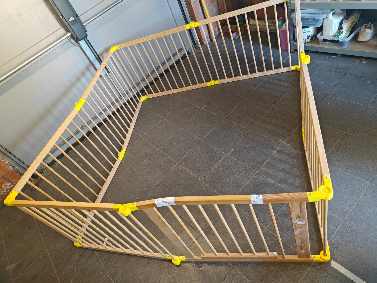 XXL Houten Grondbox / Veiligheidshek (Inklapbaar), Ophalen, Vierkant