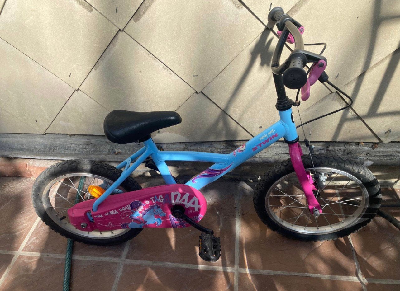 Vélo Enfant Btwin 16 pouces, Enlèvement, Utilisé, Frein sur jante, 16 à 20 pouces