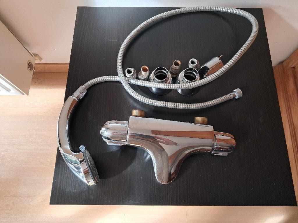 thermostatische mengkraan Grohe, Doe-het-zelf en Bouw, Sanitair, Ophalen of Verzenden, Gebruikt, Koper, Bad