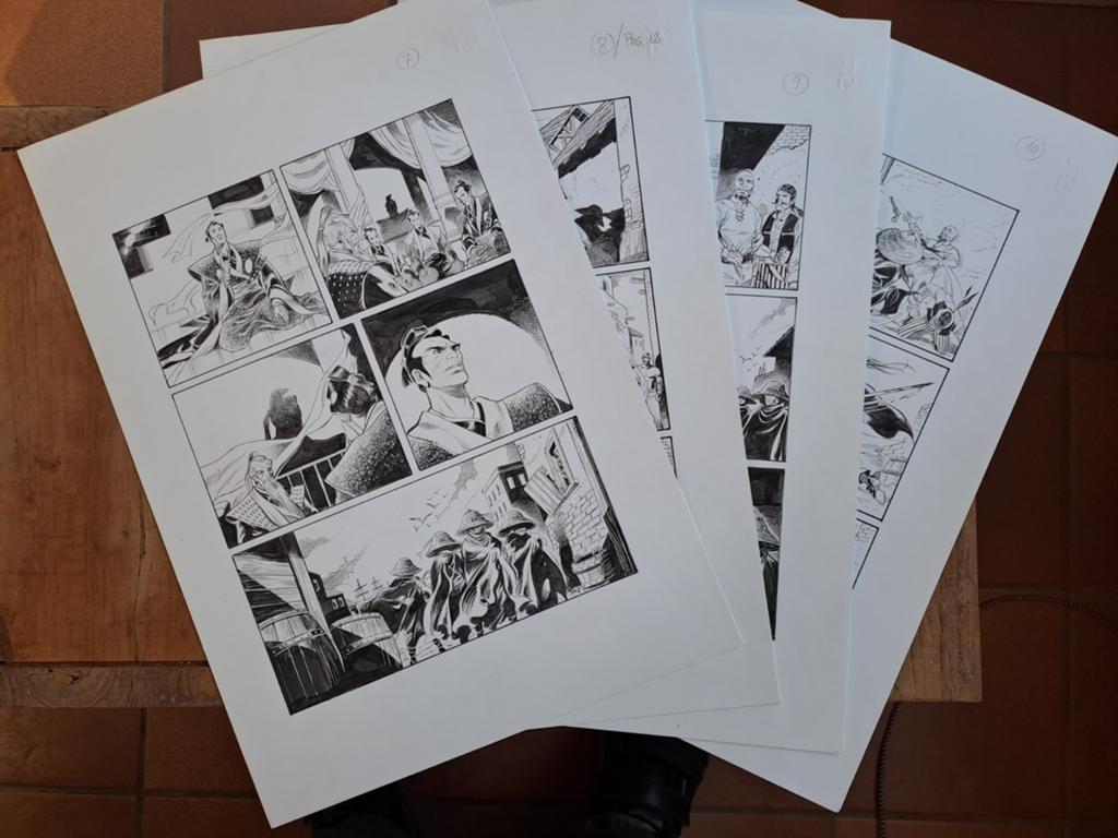 4 originele platen van Pesce Massimo, Ophalen of Verzenden