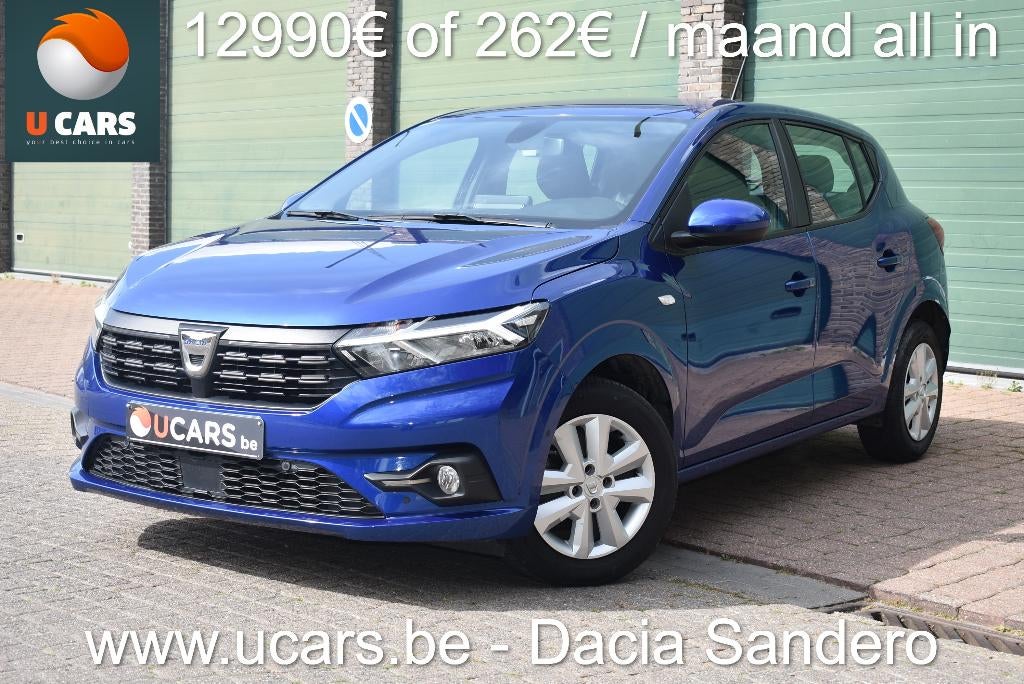 Dacia Sandero Met Trekhaak - Tot 3 Jaar Waarborg, Auto's, Voorwielaandrijving, Stof, Blauw, Navigatiesysteem