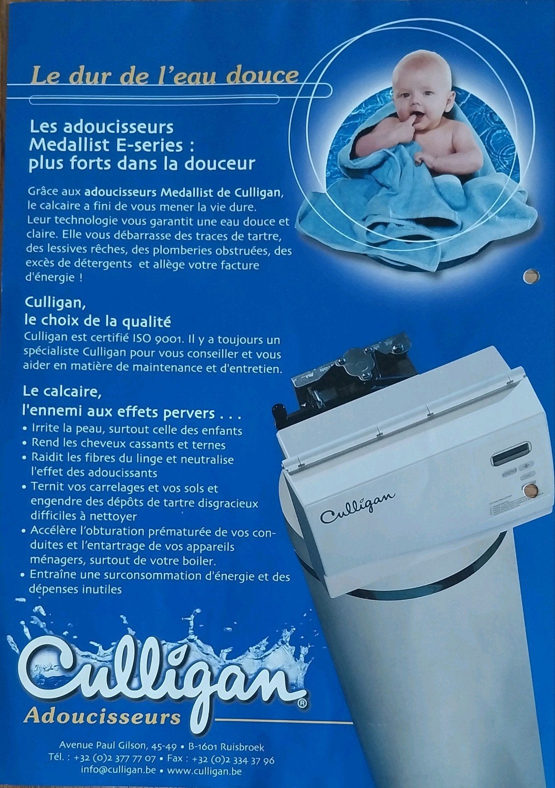 RARE ! Adoucisseur d'eau Culligan, Electroménager, Enlèvement