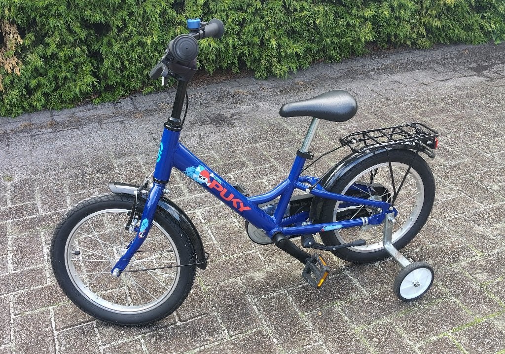 kinderfiets 16 inch Puky, Fietsen en Brommers, Ophalen, Terugtraprem, Zijwieltjes, 16 tot 20 inch