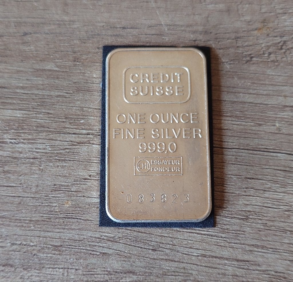 1 oz Credit Suisse Zilver baar, Verzenden, Zilver