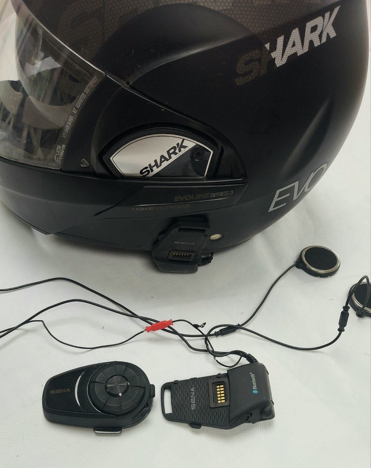 Modulable Shark EvoLine SERIE3 + Intercom Sena 10S, Motos, Enlèvement ou Envoi, S, Shark