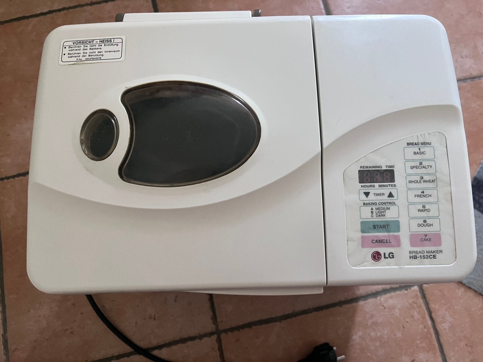 Broodbakmachine, Elektronische apparatuur, Ophalen, Gebruikt