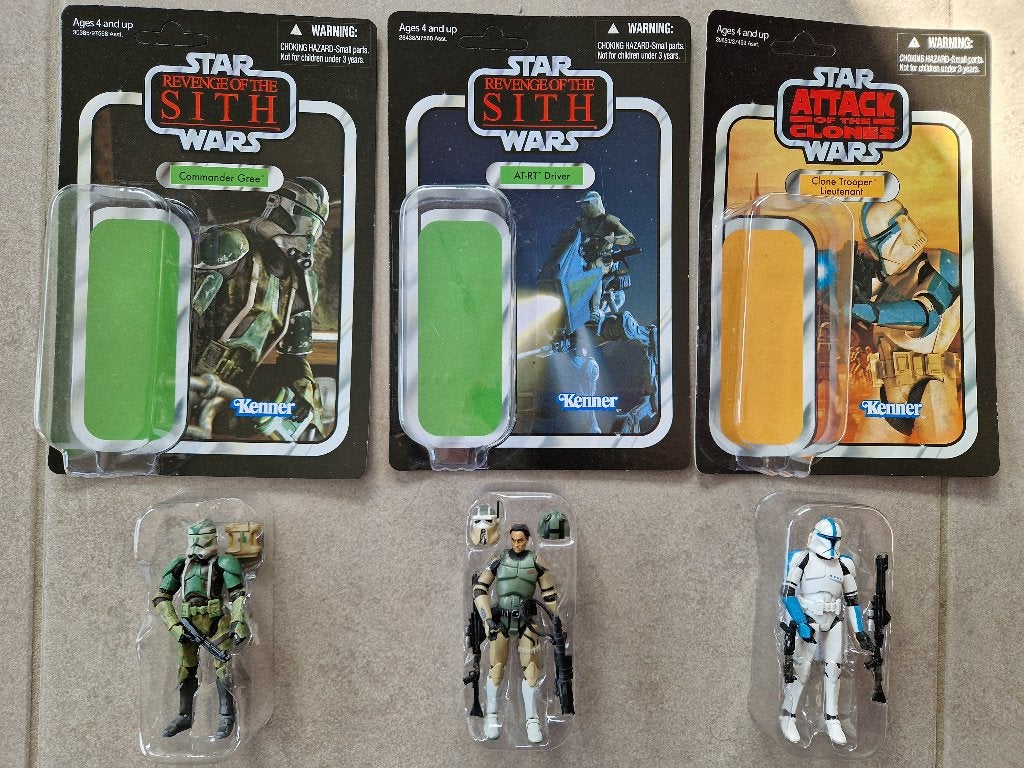 Star Wars Hasbro The Vintage Collection Groene AT-RT-figuren, Ophalen of Verzenden, Zo goed als nieuw, Actiefiguurtje