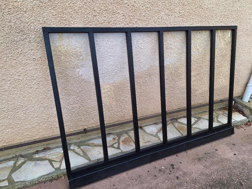 glazen wand - glazen dak in werkplaatsstijl, Ophalen, Zo goed als nieuw, Aluminium