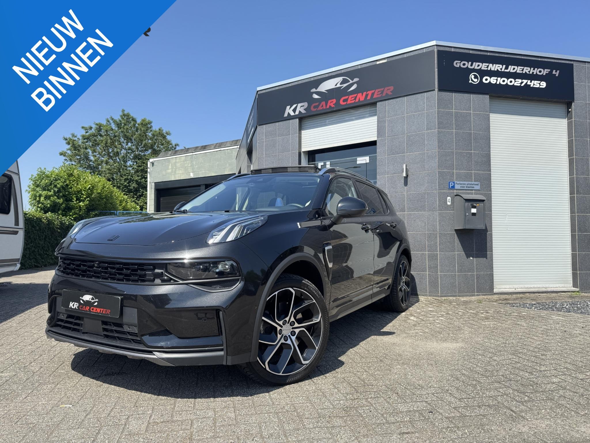 Lynk & Co 01 BLACK PACK BTW-PANO-TREKHAAK-360, Auto's, Stof, Euro 6, 192 kW, Zwart