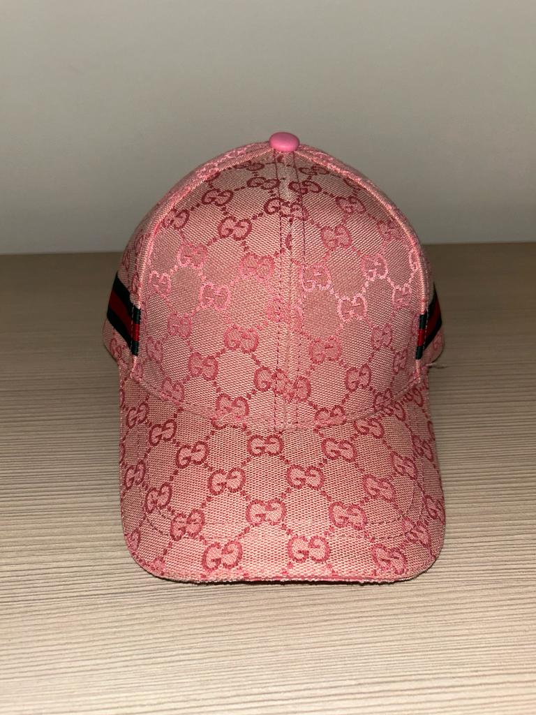 Pink Gucci cap, Verzenden, Zo goed als nieuw, One size fits all, Pet