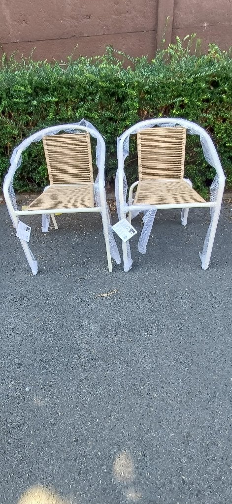 NIEUWE tuinstoelen, Enlèvement, Neuf, Aluminium, Empilable