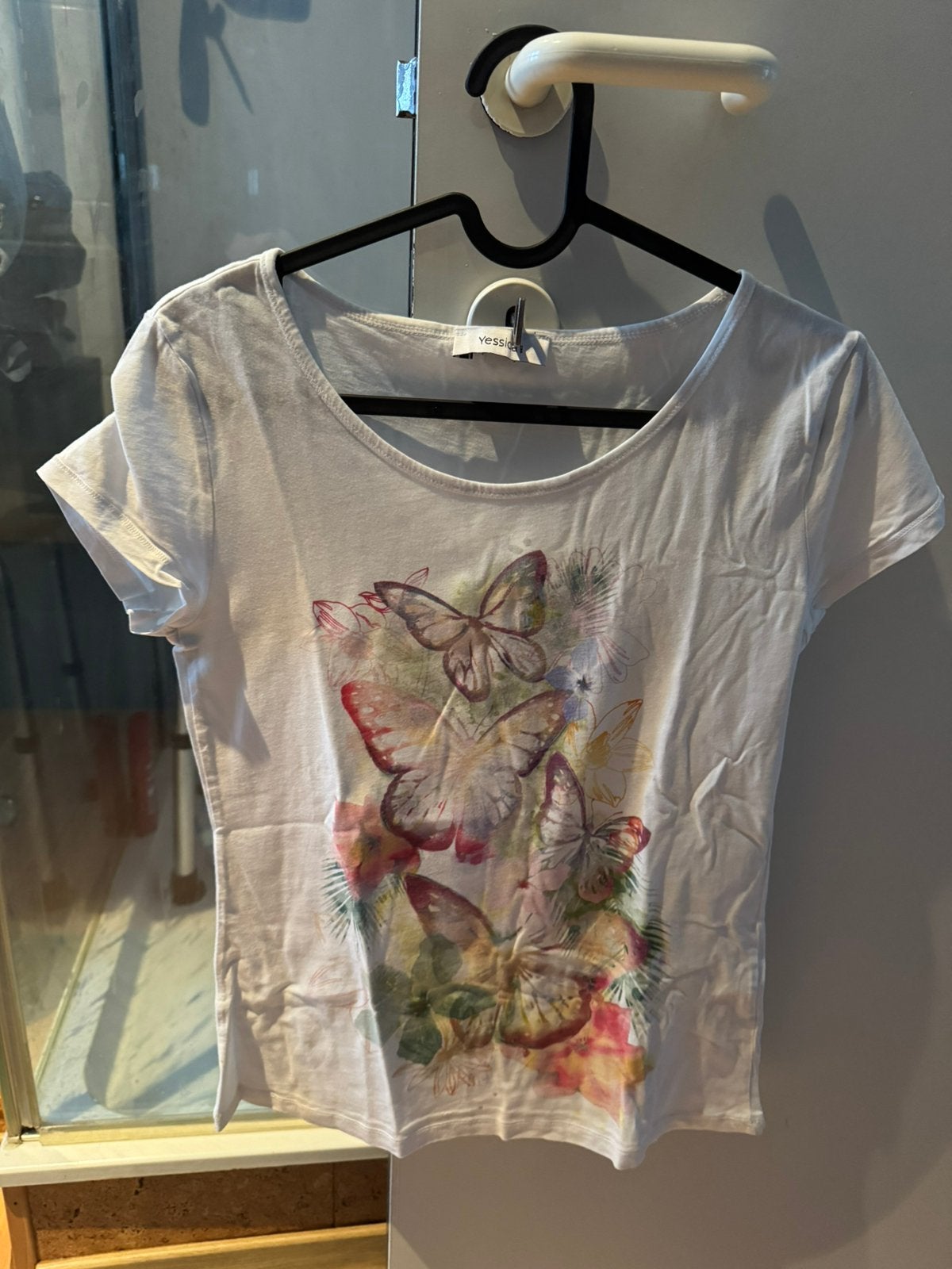 Tshirt vlinder, Vêtements | Femmes, T-shirts, Enlèvement, Comme neuf, Taille 36 (S)