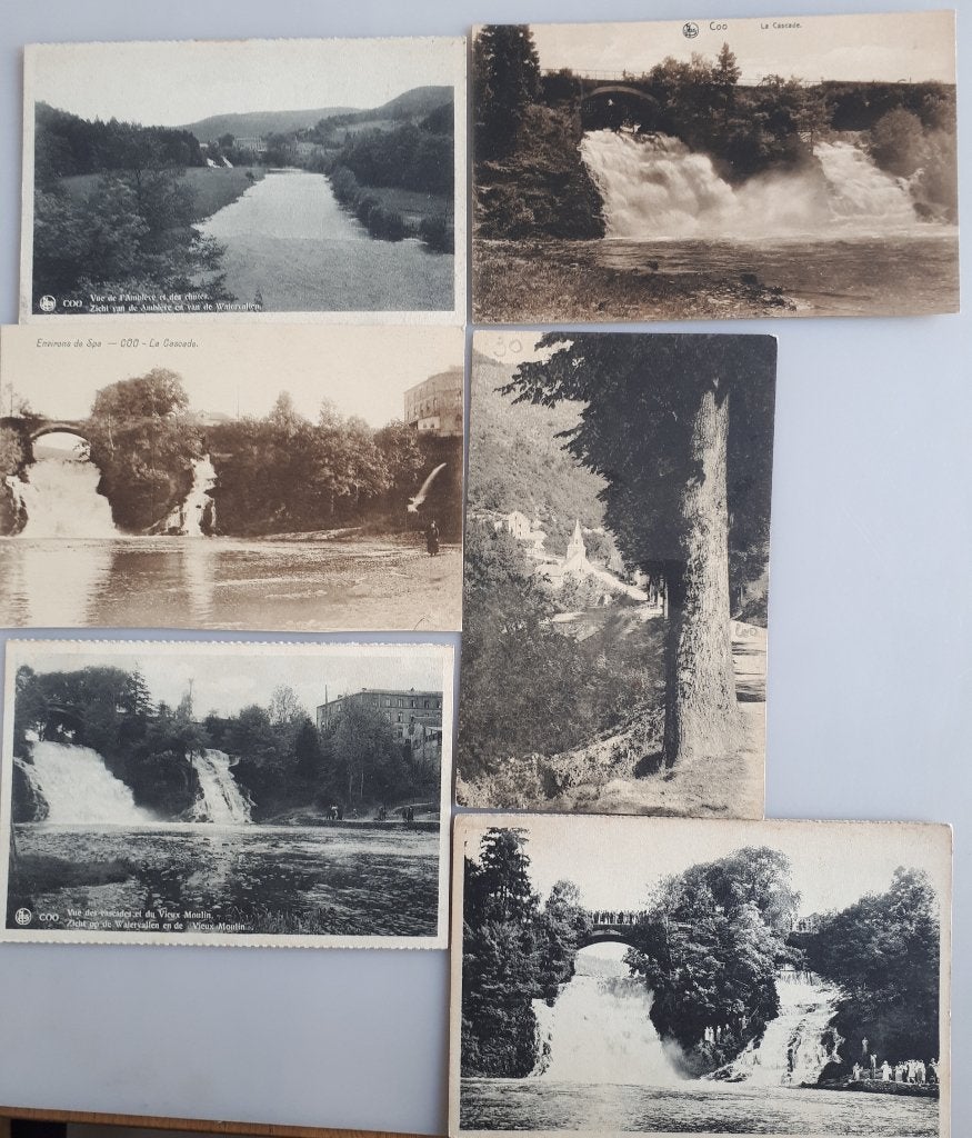 6 Oude Postkaarten : COO / Stavelot Paysage e.a.Ref.E209, Verzamelen, Postkaarten | België, Ongelopen, Luik, Voor 1920, Ophalen of Verzenden
