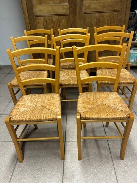 8 chaises de ferme, Maison & Meubles, Autres couleurs, Comme neuf, Enlèvement, Cinq, Six Chaises ou plus