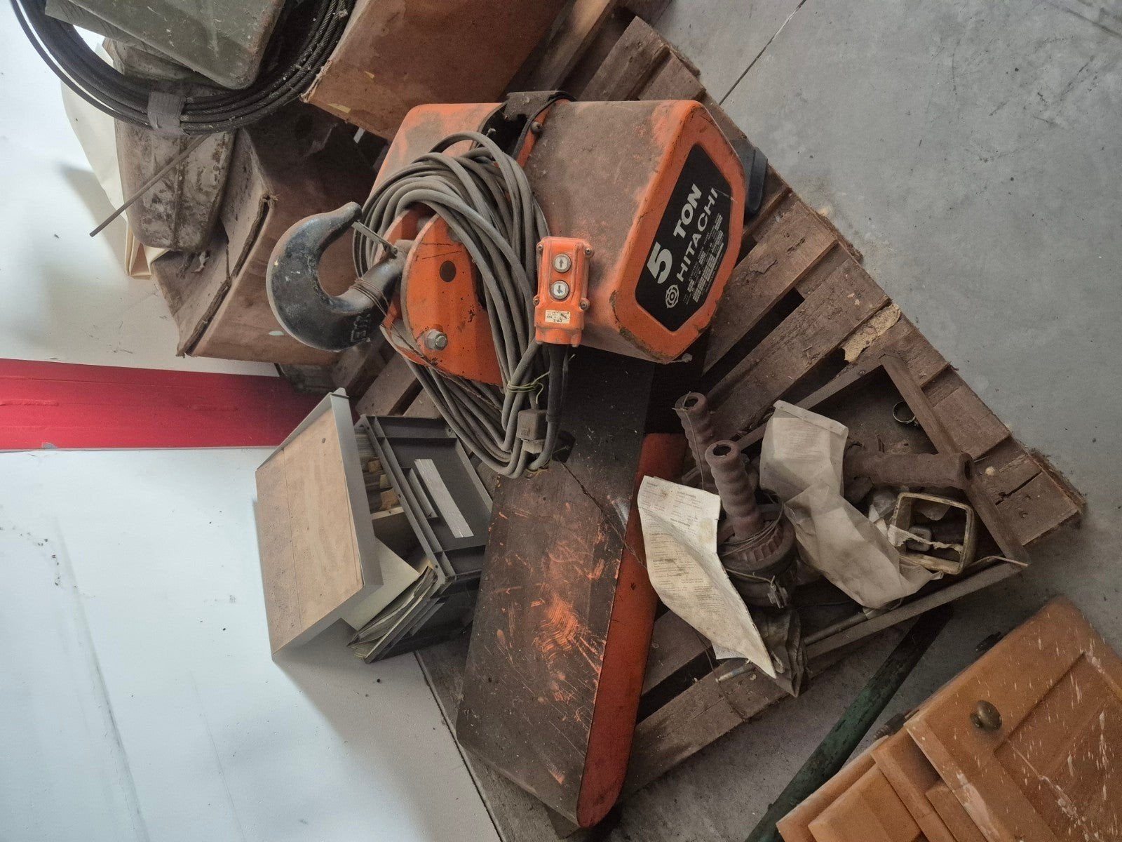 Te koop takel., Ophalen