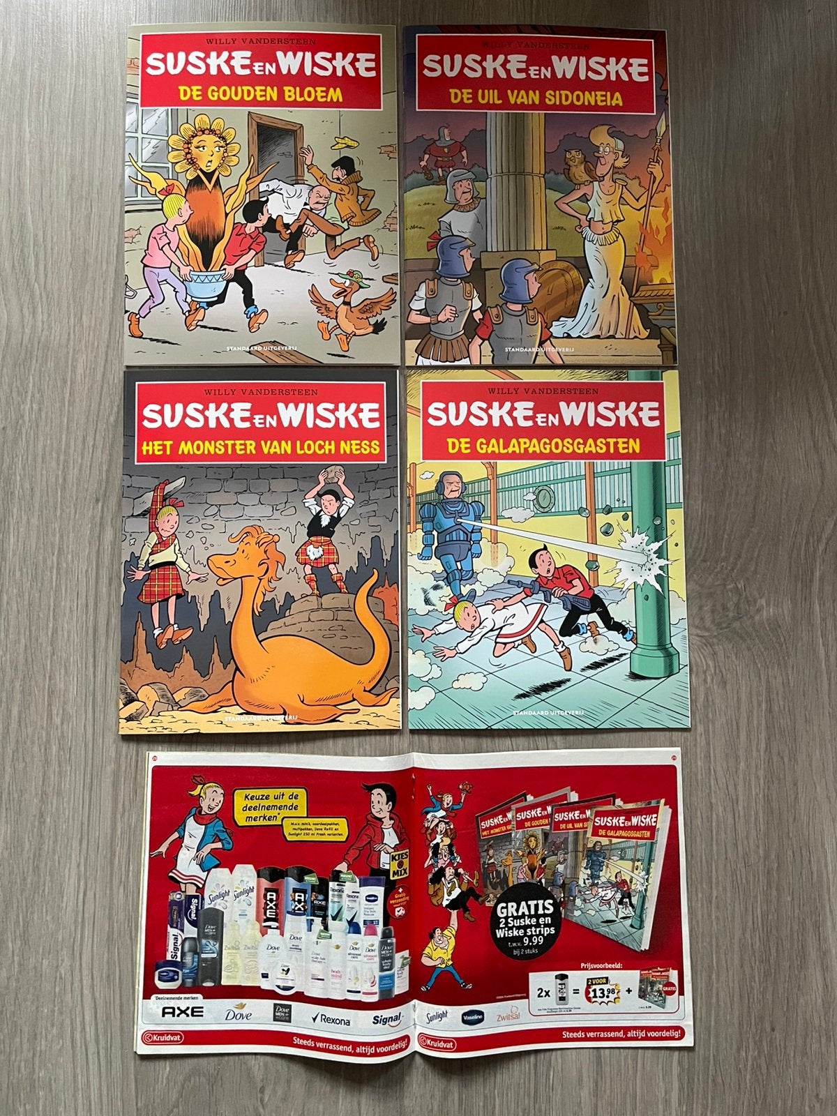 Suske en wiske kruidvat 2026 compleet vier sc, Boeken, Complete serie of reeks, Ophalen of Verzenden, Nieuw