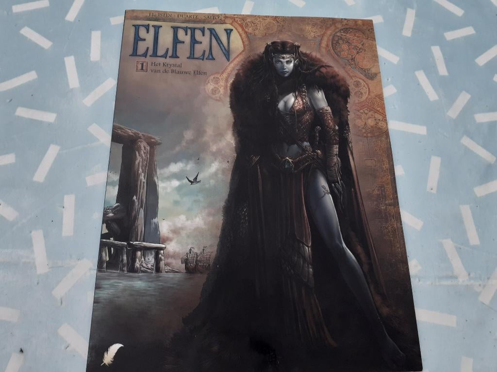 Strip - Elfen - Het krystal van de blauwe elfen, Boeken, Eén stripboek, Ophalen of Verzenden, Gelezen