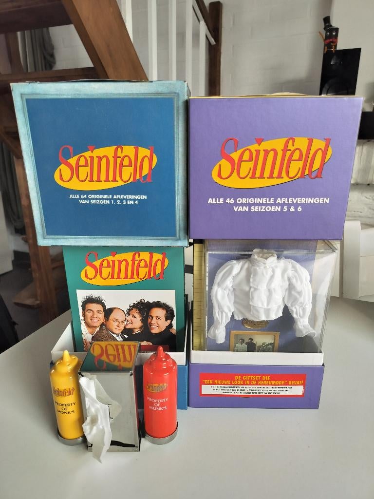 Seinfeld seizoen 1-4 en seizoen 5-6 mét The Puffy Shirt, Cd's en Dvd's, Ophalen, Zo goed als nieuw, Komedie, Boxset