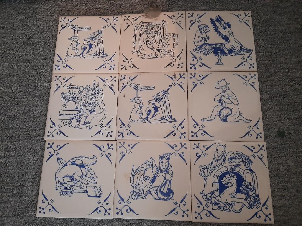 tegeltjes restaurant Reinaert Sint-Nilaas, Antiek en Kunst, Ophalen of Verzenden