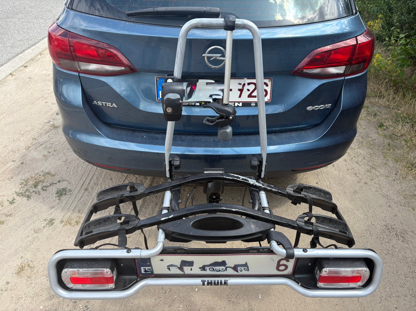 Thule Fietsendrager voor 2 fietsen, Enlèvement, 2 vélos, Utilisé, Support d'attelage