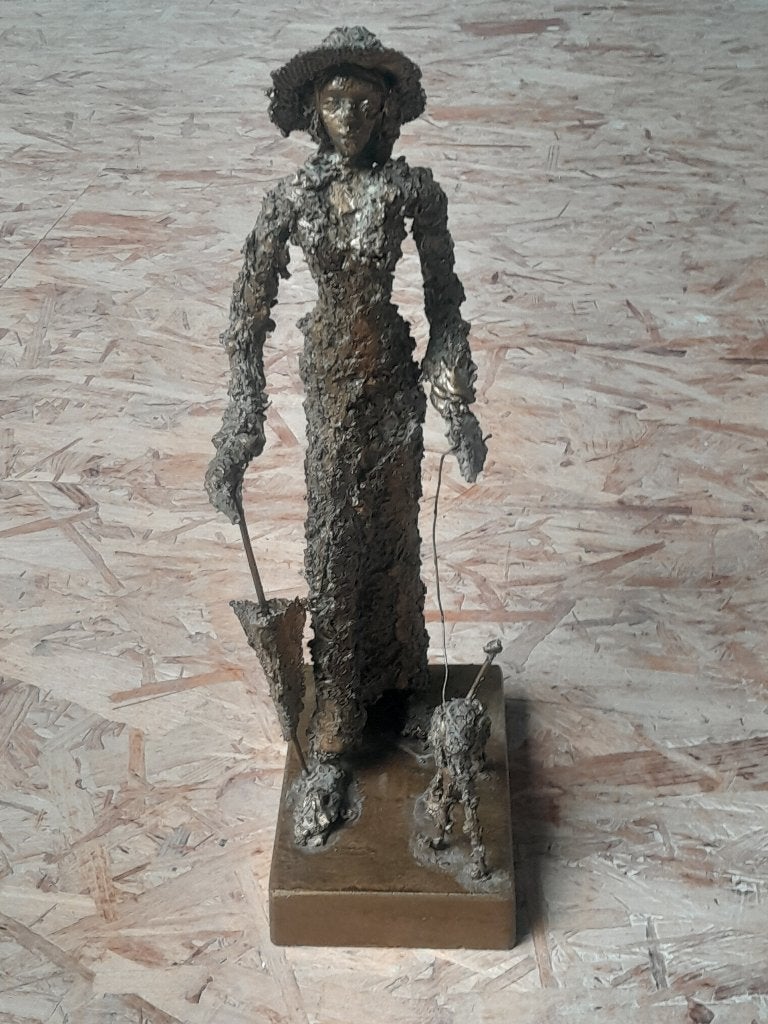 Beeld Emile Duray (gesigneerd), Enlèvement, Autres styles, Brons, Statue