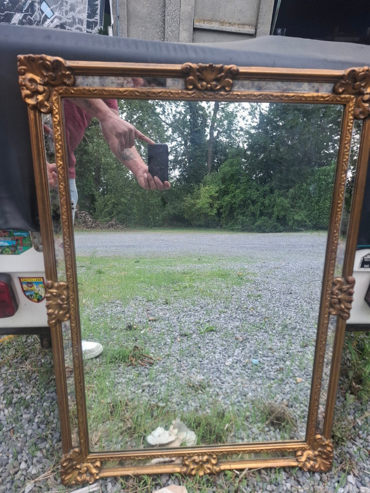 miroir a parcloses Deknudt, Antiquités & Art, Enlèvement ou Envoi