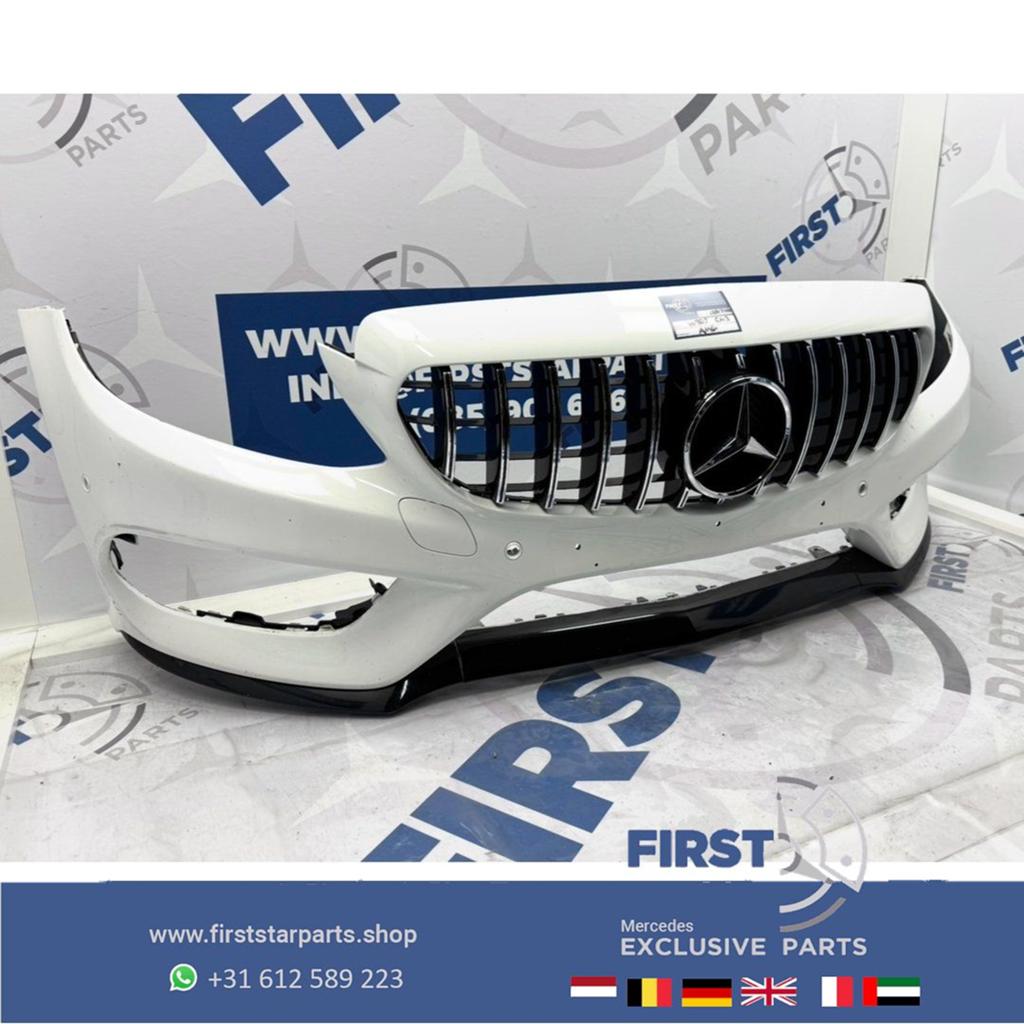 W205 C43 AMG VOORBUMPER C KLASSE BUMPER + PANAMERICANA GRIL, Auto-onderdelen, Gebruikt, -, Voor, Ophalen of Verzenden