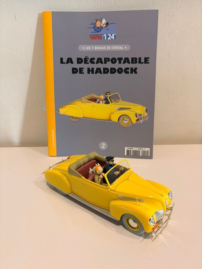 Kuifje auto La décapotable de Haddock, Ophalen of Verzenden, Kuifje, Zo goed als nieuw, Beeldje of Figuurtje