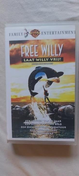 Videobanden Free Willy en Flipper (3 stuks), Alle leeftijden, Ophalen, Gebruikt, Nederlandstalig