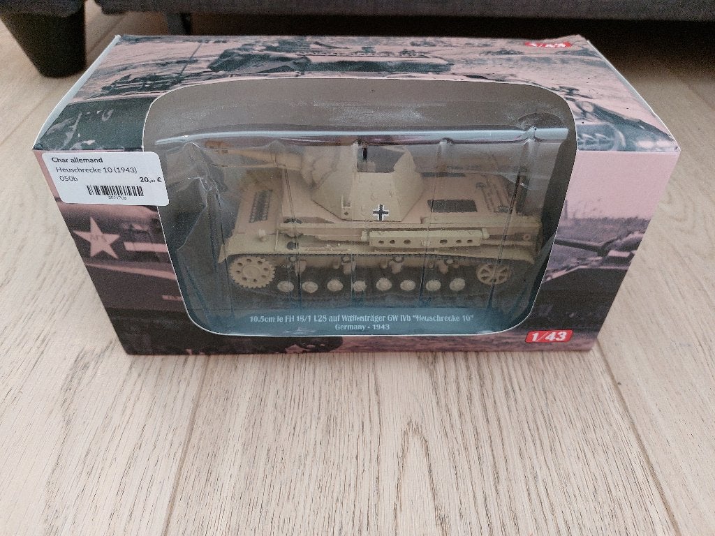 Model 1/43 Duitse tank Heuschrecke 10 (1943), Hobby en Vrije tijd, Modelbouw | Auto's en Voertuigen, Ophalen of Verzenden, Nieuw