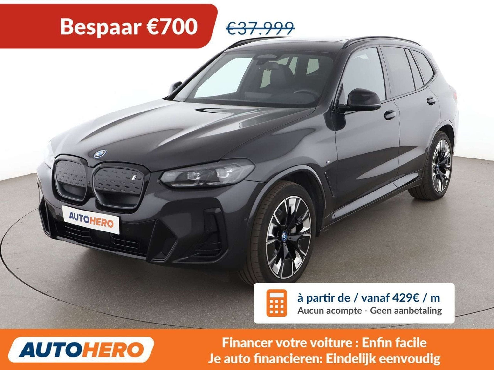 BMW iX3 electric drive 210 kW Impressive (bj 2023), Auto's, Automaat, Gebruikt, Zwart, https://public.car-pass.be/vhr/e63ecdcb-0600-4d7a-8a91-f1b391ac3e32