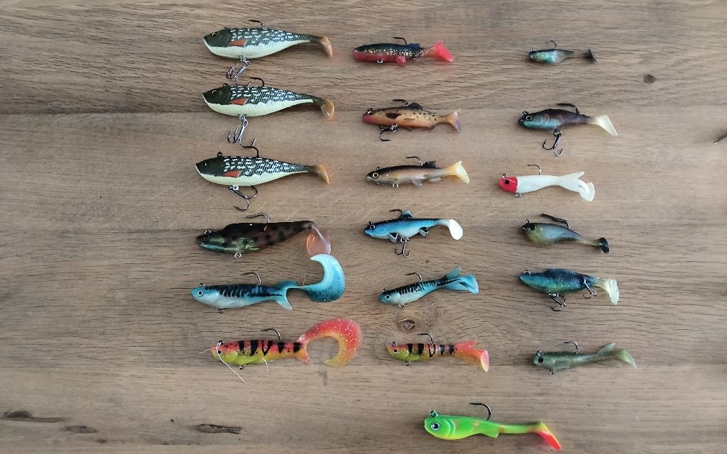 19 Softbaits kunstaas.15€, Sports nautiques & Bateaux, Pêche à la ligne | Général, Enlèvement ou Envoi, Comme neuf, Appât