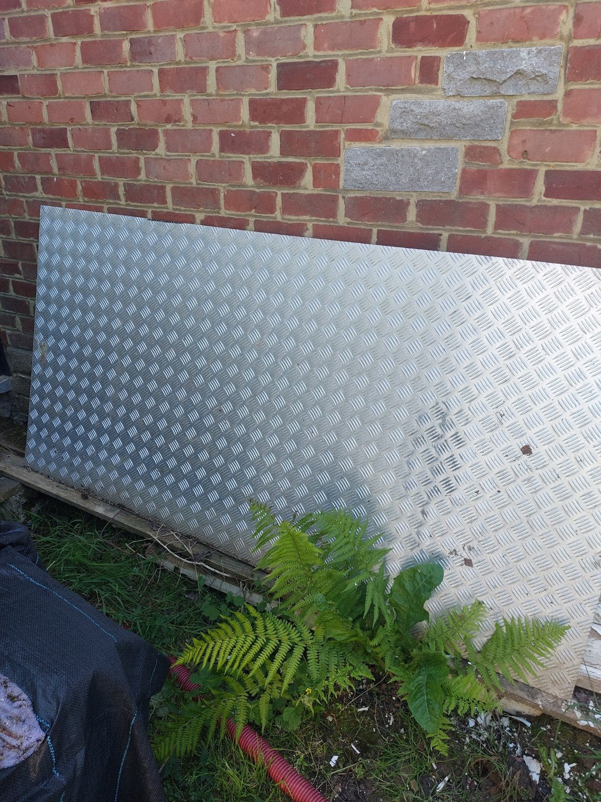Gestreepte plaat van plaatstaal, Doe-het-zelf en Bouw, Metalen, Ophalen of Verzenden