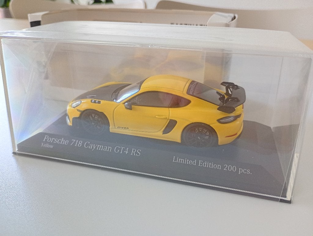 Porsche GT4 RS geel/zwart, Ophalen of Verzenden, Nieuw, Auto, MiniChamps