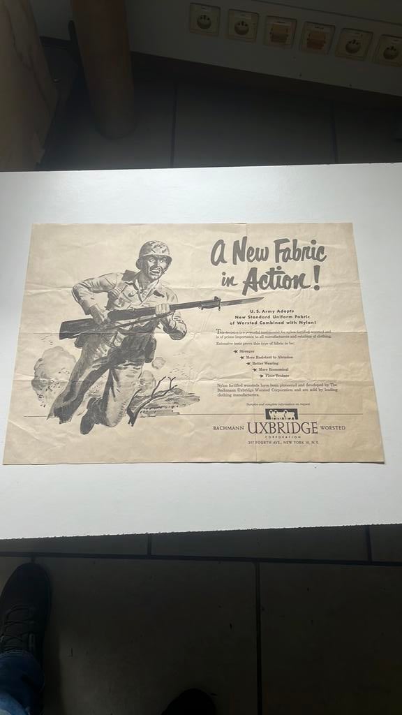 Affiche rare de l'armée américaine, Enlèvement ou Envoi